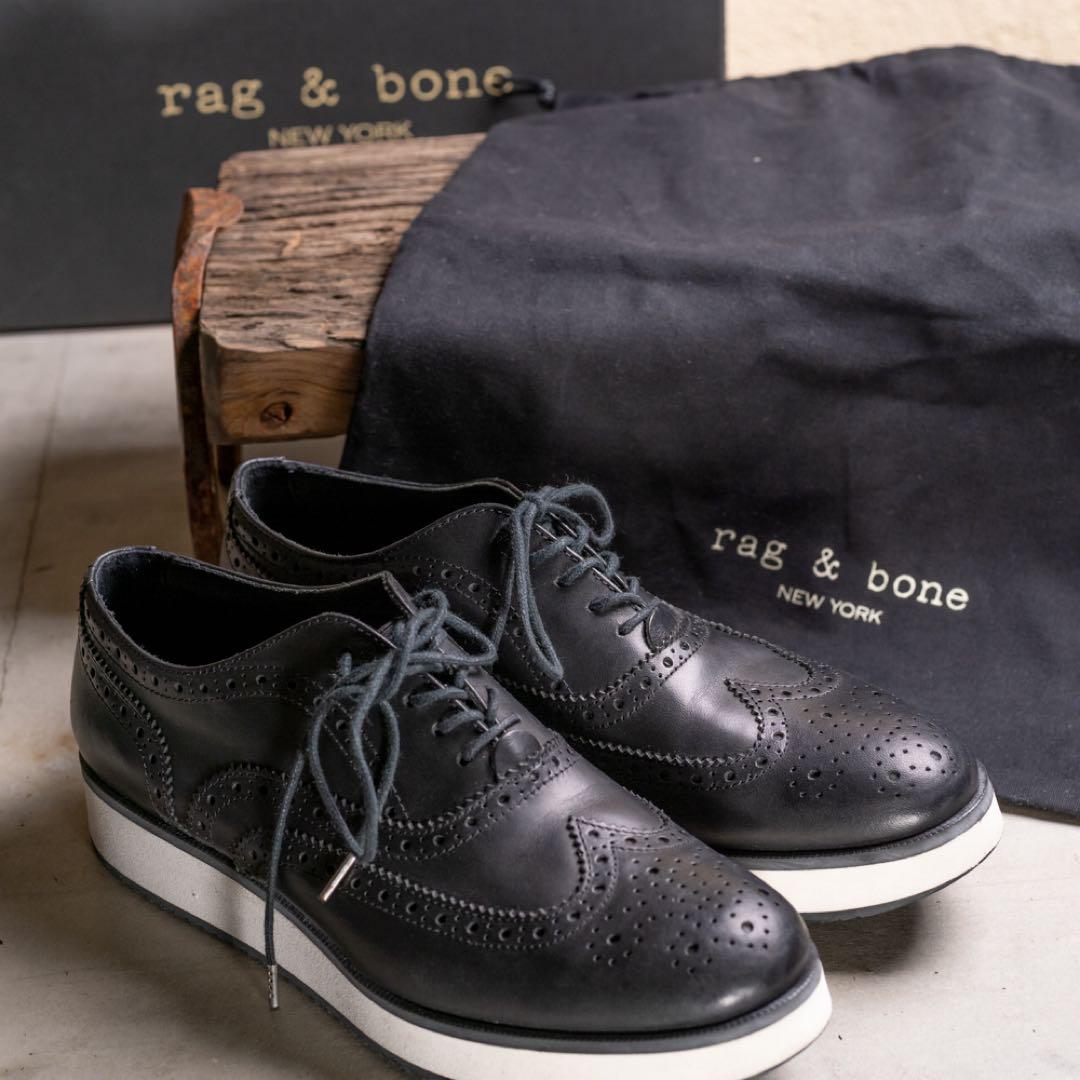 美品　rag & boneレザー　オックスフォードシューズ