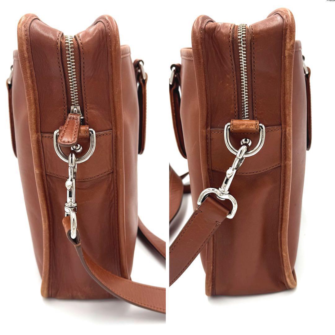 COACH コーチ ブラウンビジネスバッグ レザー ショルダー F70374 COACH コーチ ブラウンビジネスバッグ レザー ショルダー F70374