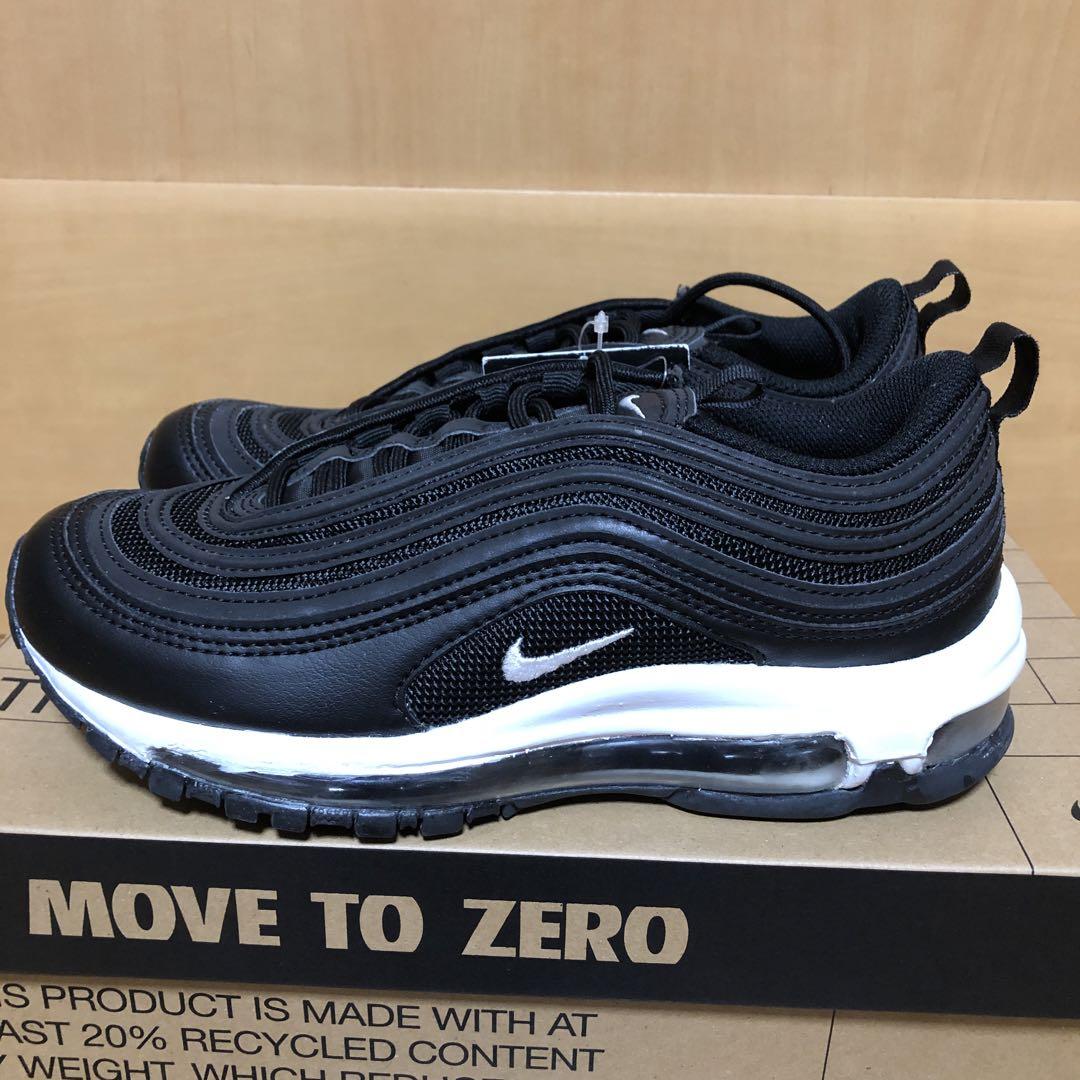 NIKE ナイキ ウィメンズ エアマックス97 ブラック ホワイト 23.5cm