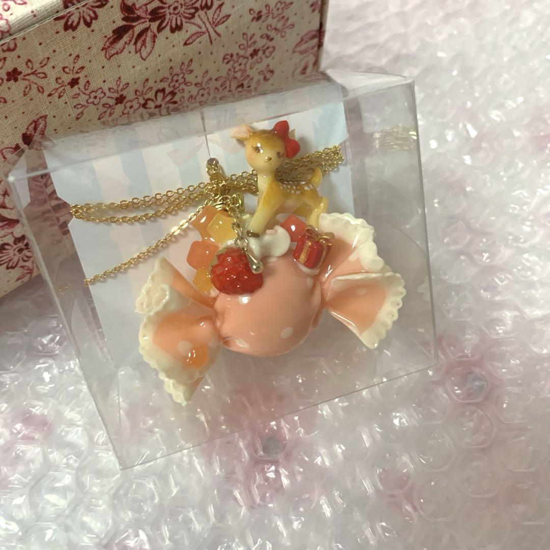 人気作家様　バンビ飴ネックレス　ハンドメイド　maiにゃん工房