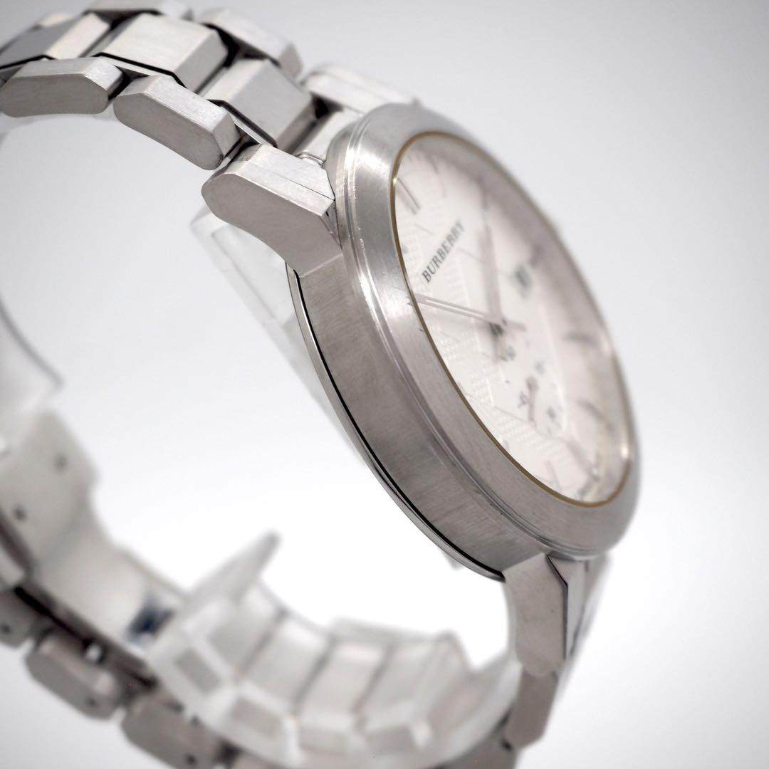 548 BURBERRY メンズ 時計 BU9900 デイト シルバー スモセコ