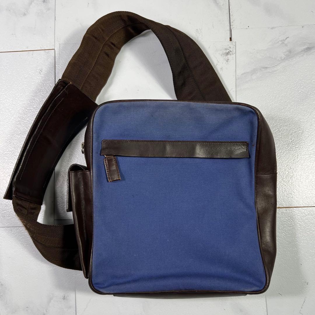 プラダ PRADA ボディバッグ ショルダーバッグ レザー キャンバス プラダ PRADA ボディバッグ ショルダーバッグ レザー キャンバス