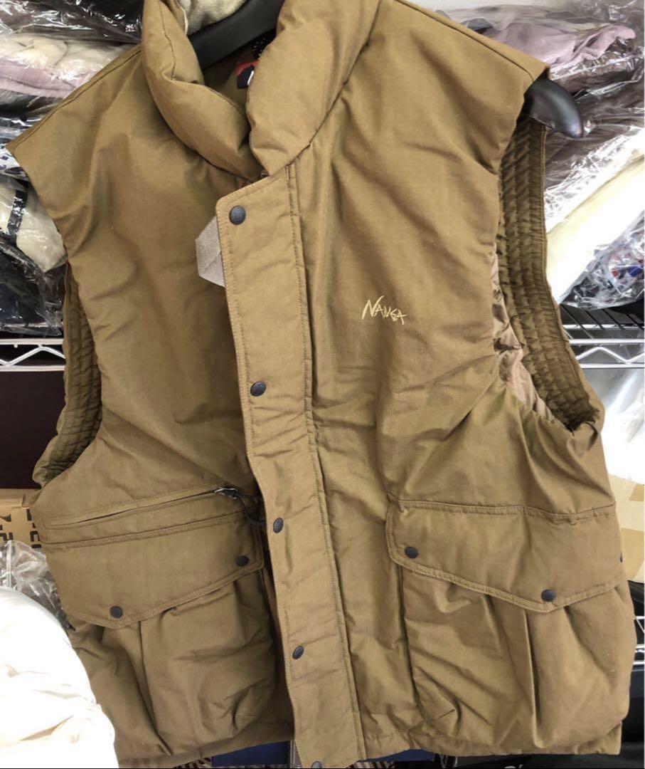 NANGA Mサイズ メンズアウトドア　ブラウン ベスト 新品