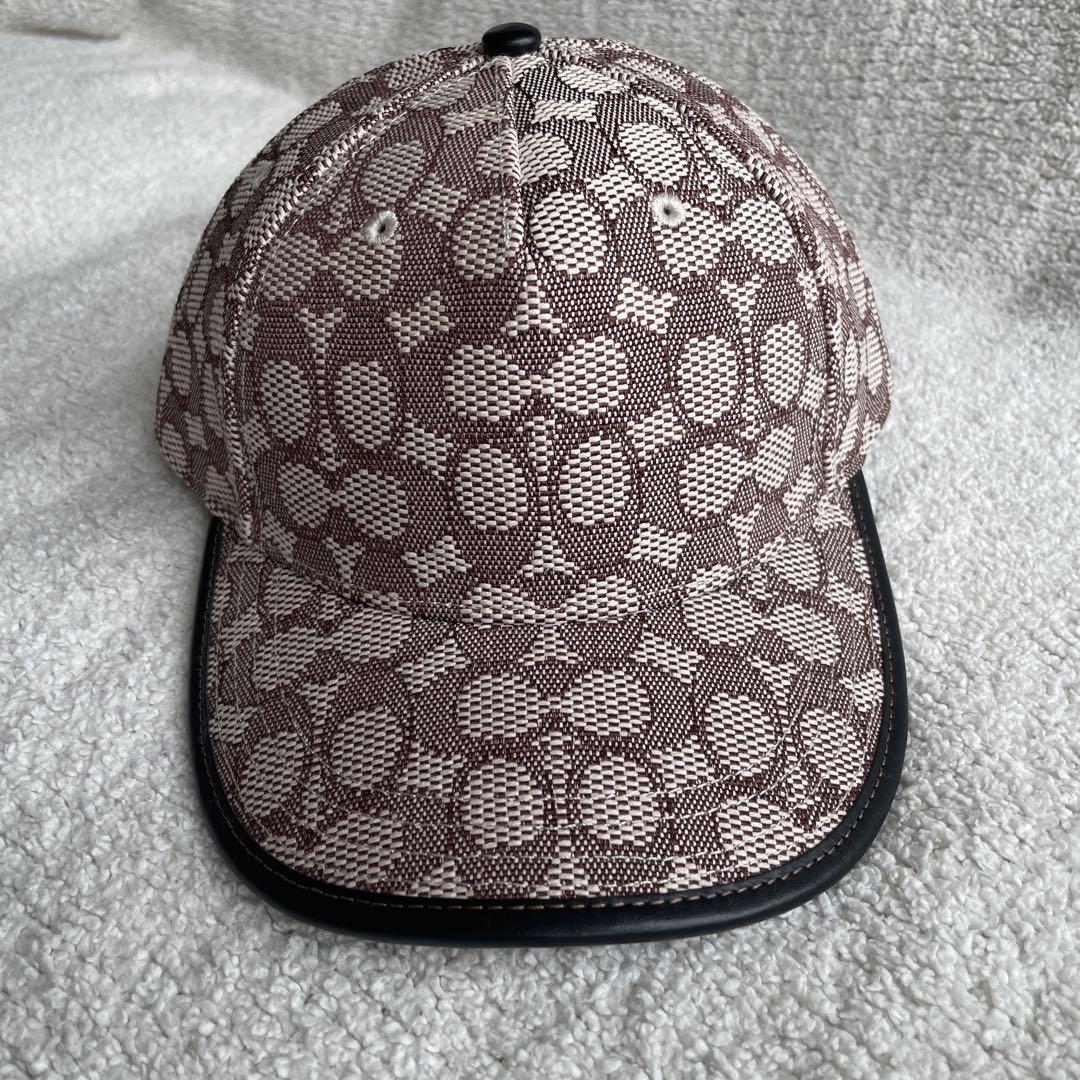 【新品・未使用】COACH シグネチャー ジャカードベースボールキャップ