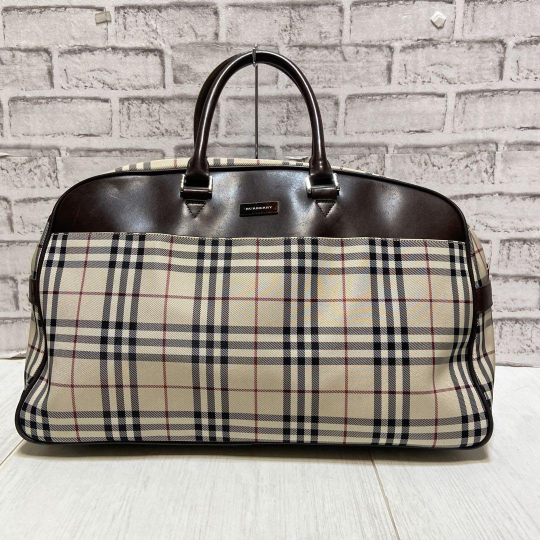 美品⭐️Burberry バーバリー　ノバチェック　ボストンバッグ　旅行