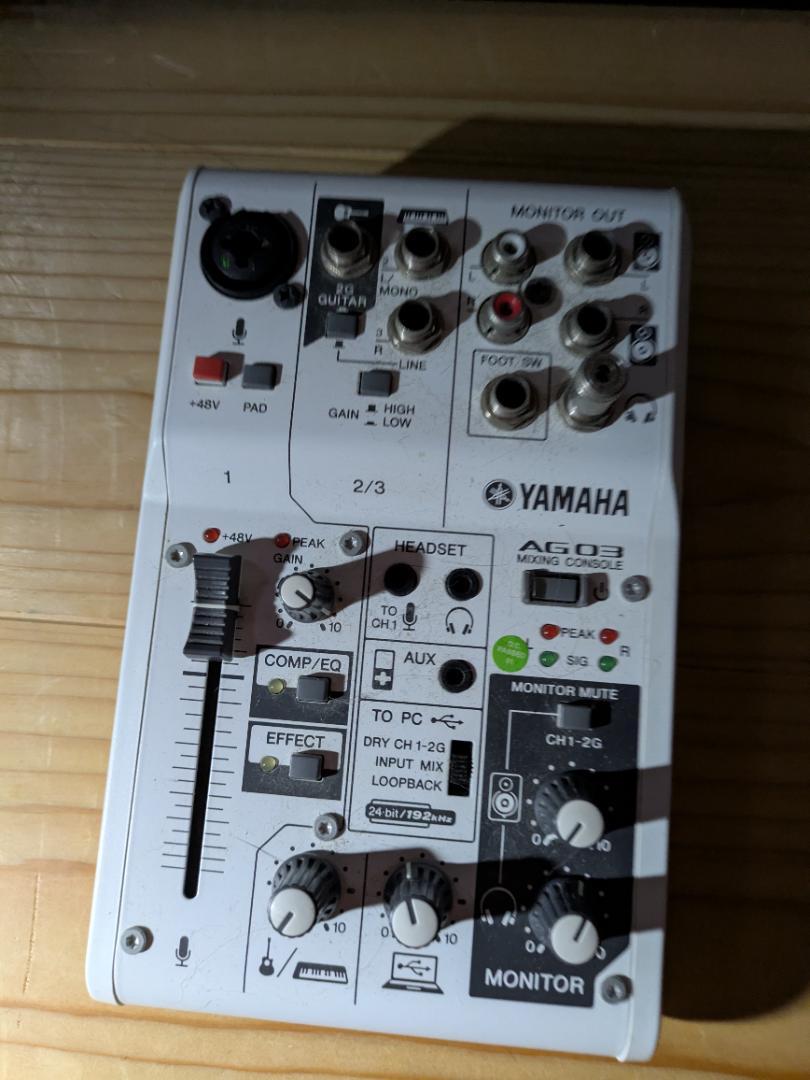YAMAHA AG03 オーディオインターフェース本体のみ（箱無し）