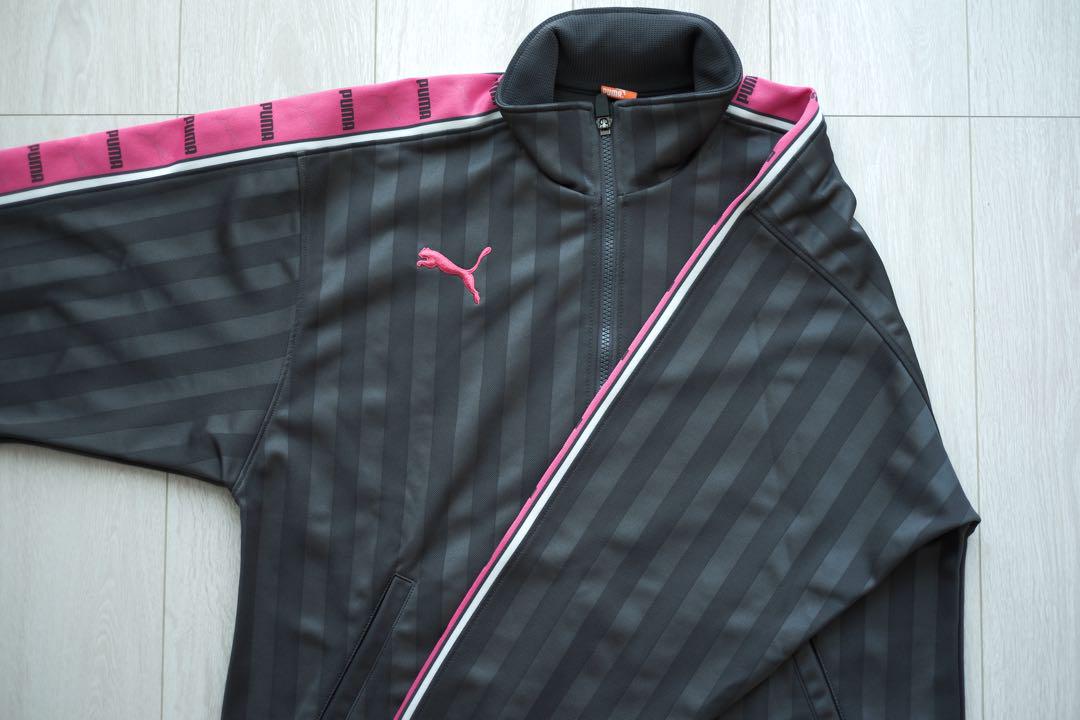 『極品値下げ⚪︎』PUMA ダークグレー ピンク ジャージ S