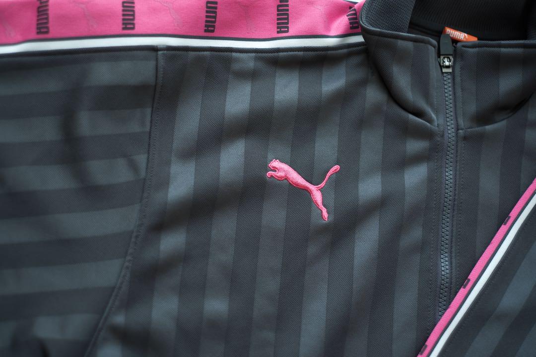 『極品値下げ⚪︎』PUMA ダークグレー ピンク ジャージ S
