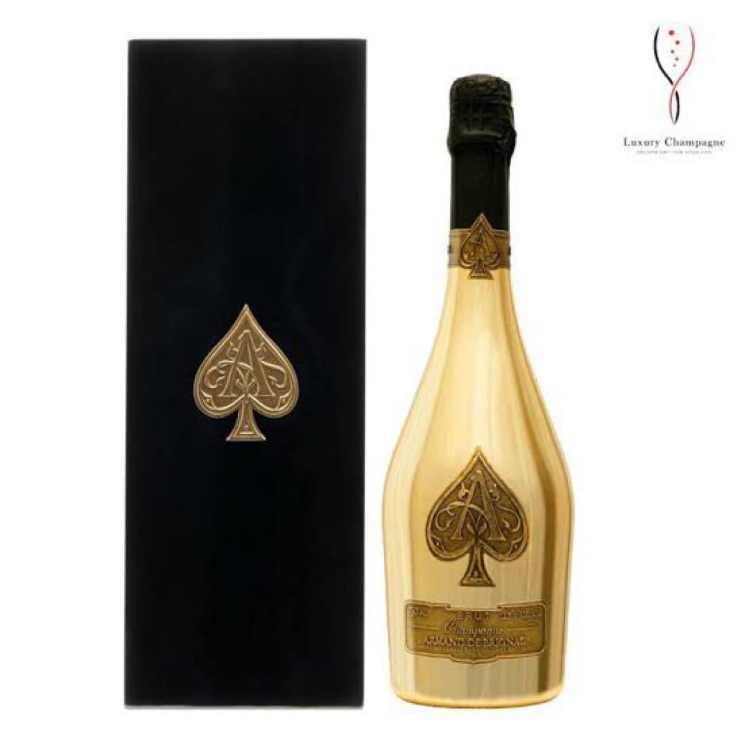Armand de Brignac ゴールドシャンパン 専用ボックス付き