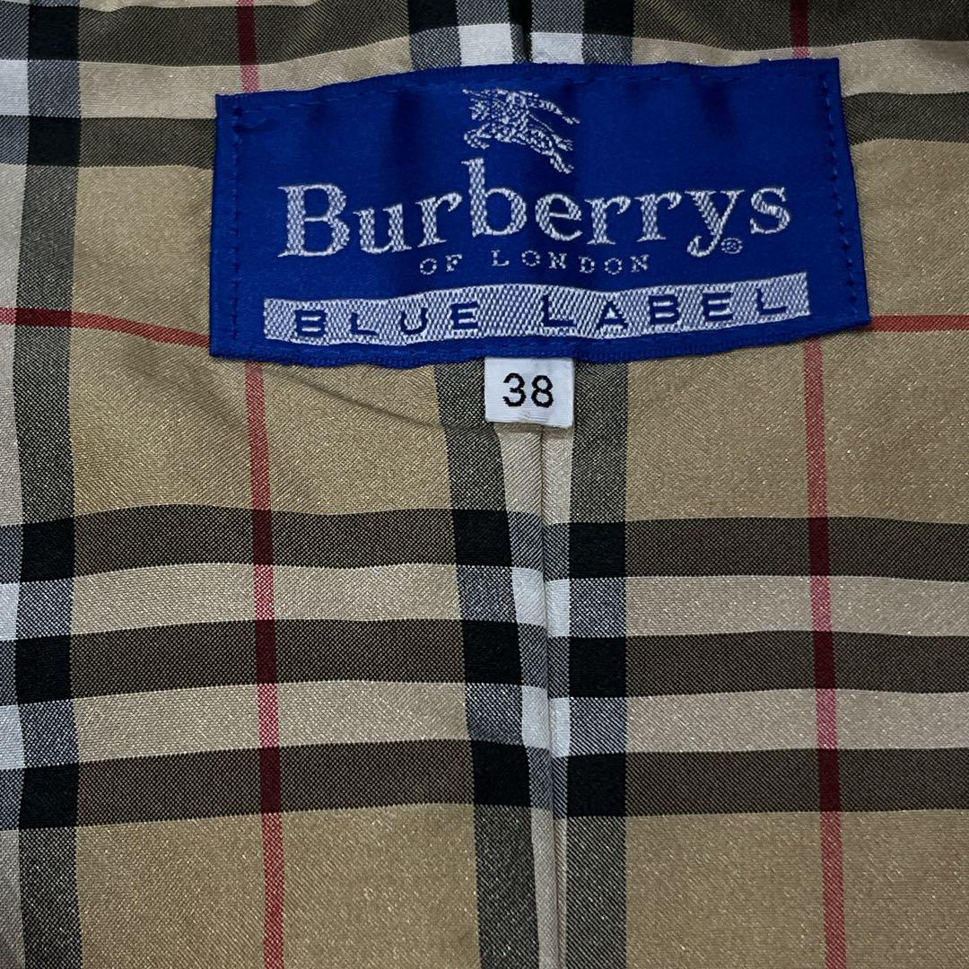 美品　希少Burberry ナイロンベスト　ハーフジップ　ノバチェック