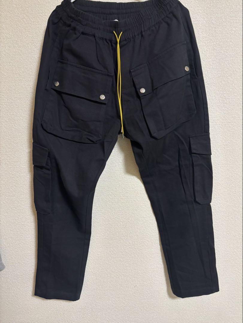 RHUDE ブラック カーゴパンツ Mサイズ