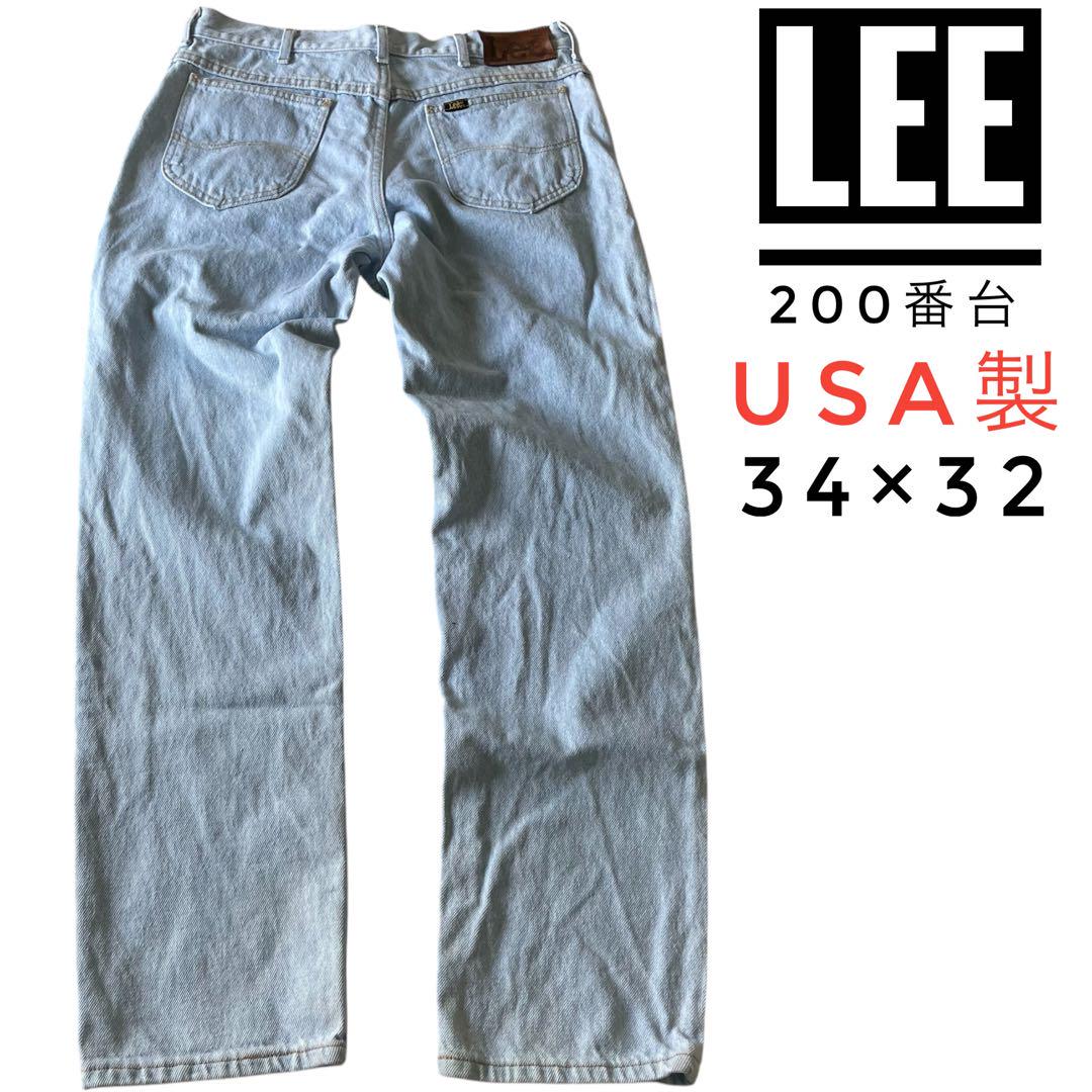 LEE リー200品番デニムパンツ　34×32 ブルー/ホワイト　USA製 6,100円