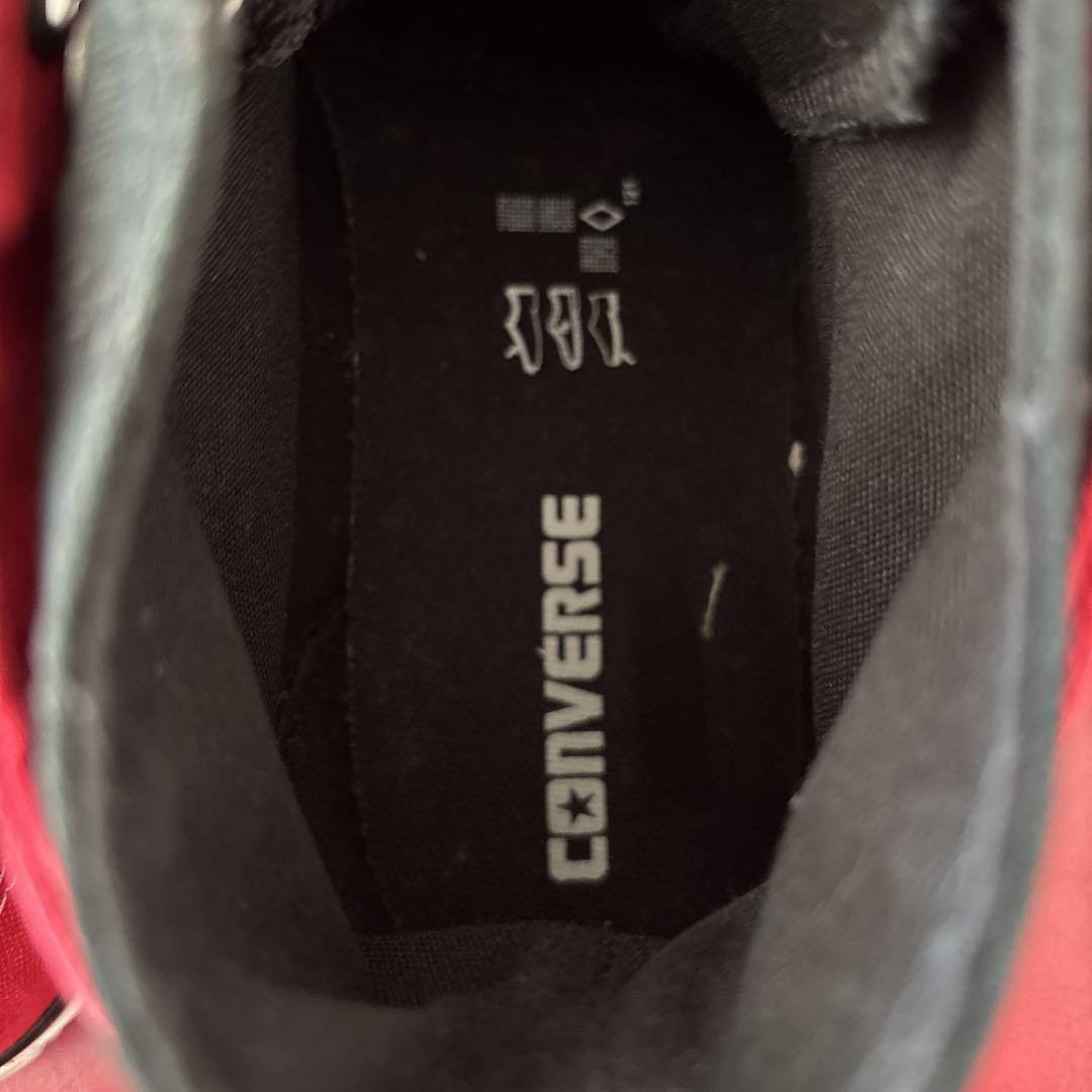 コンバース converse オールスター ハイカットスニーカー 黒／赤