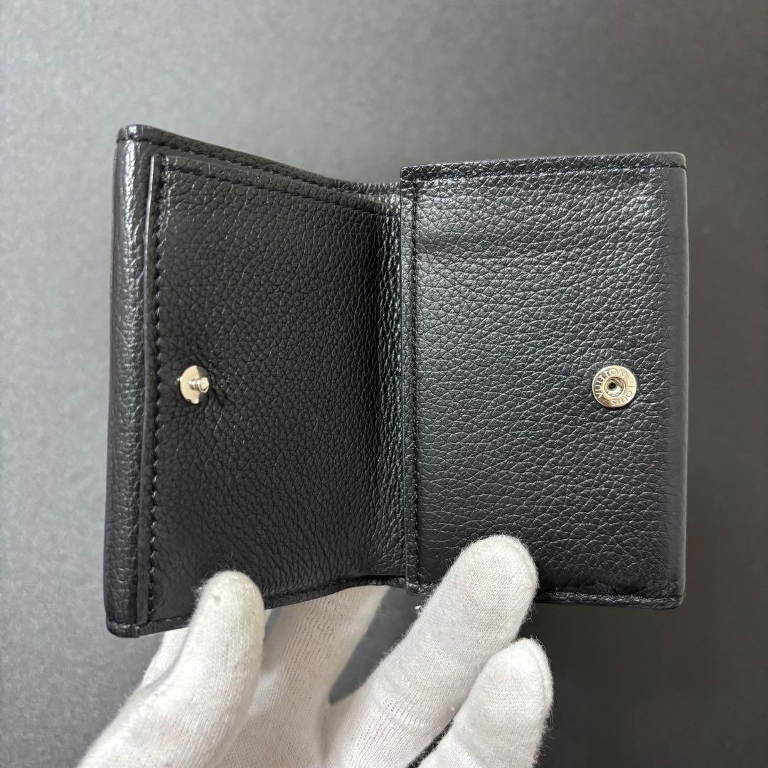 k57　ロックミニ　ルイヴィトン　三つ折り財布　ブラック