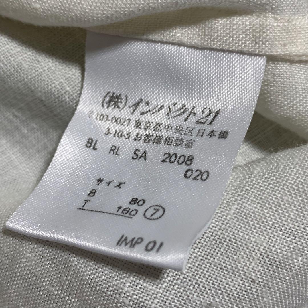 Ralph Lauren リネン フリル ピンタック シャツ