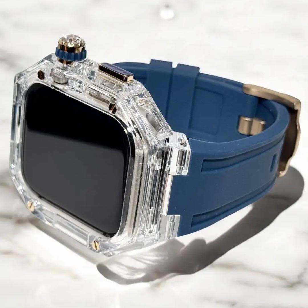 cn⭐︎アップルウォッチバンド ラバーベルトカバー Apple Watch ケース