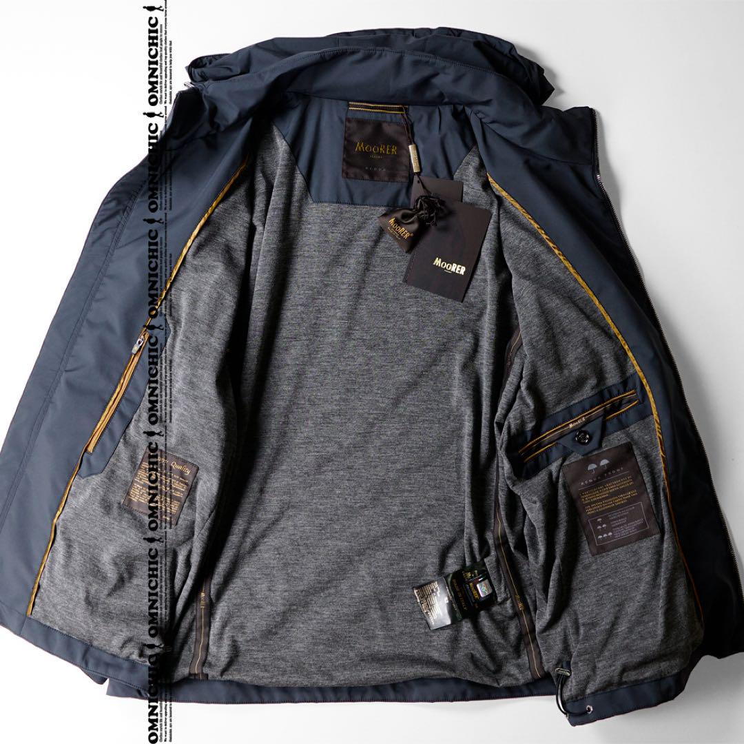 高耐水24万MOORERムーレーDUCCIOフーデッドパーカージャケット52