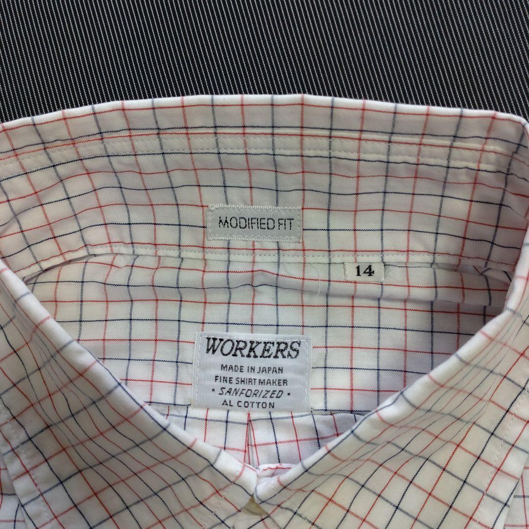 【新品・未試着】WORKERS ボタンダウンシャツ タッターソール 新品・未試着】WORKERS ボタンダウンシャツ タッターソール