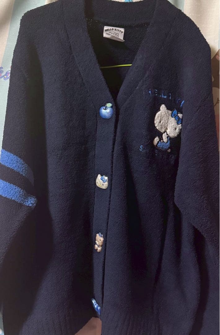 スナイデルホーム HELLO KITTY ニットカーディガン ネイビー SIZE SNIDEL HOME