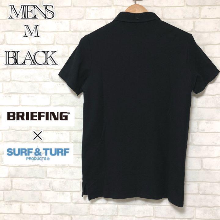 新作ウエア 希少レア BRIEFING × SURF TURF GOLF POLO メンズ