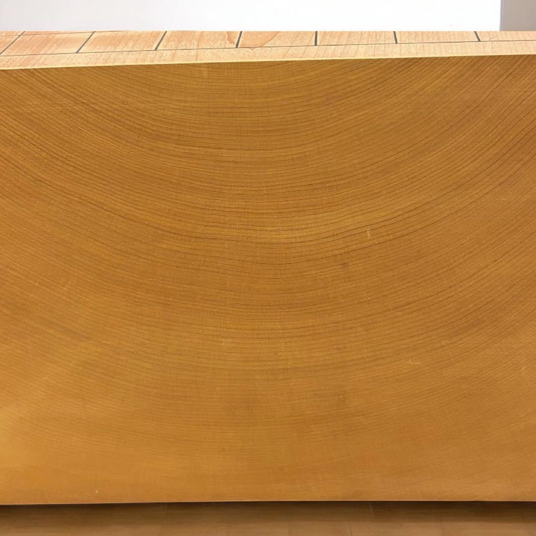美品✨高級囲碁盤✨極厚14.5cm 臍 脚付き 柾目風仕上 重さ12.7Kg