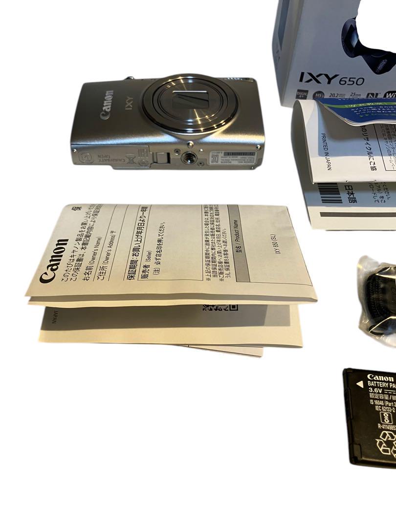 Canon IXY 650 ほぼ未使用品　シルバー　箱説明書揃い