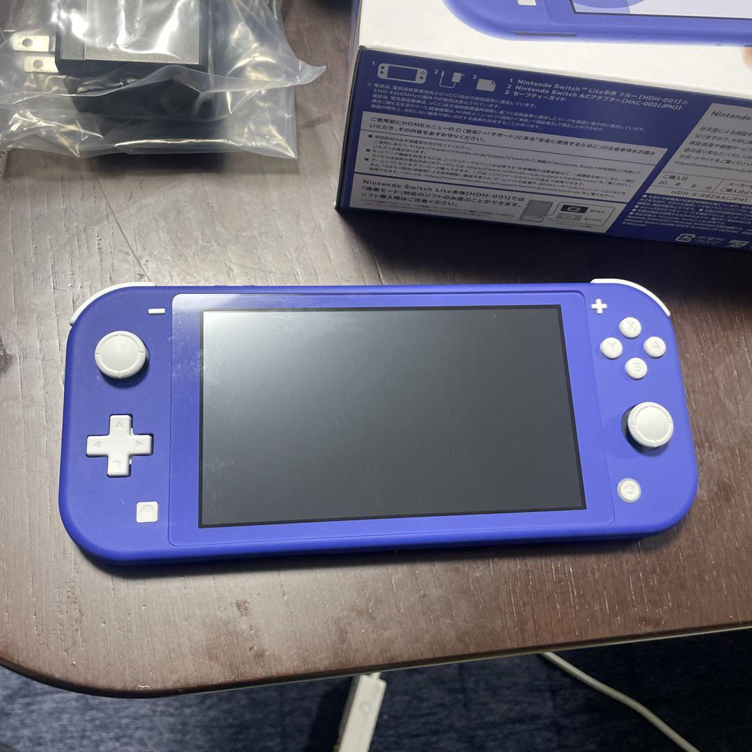 新品未使用 nintendo switch lite 本体 ブルー 保証印有 新品・未使用』Nintendo Switch Lite 本体 ブルー