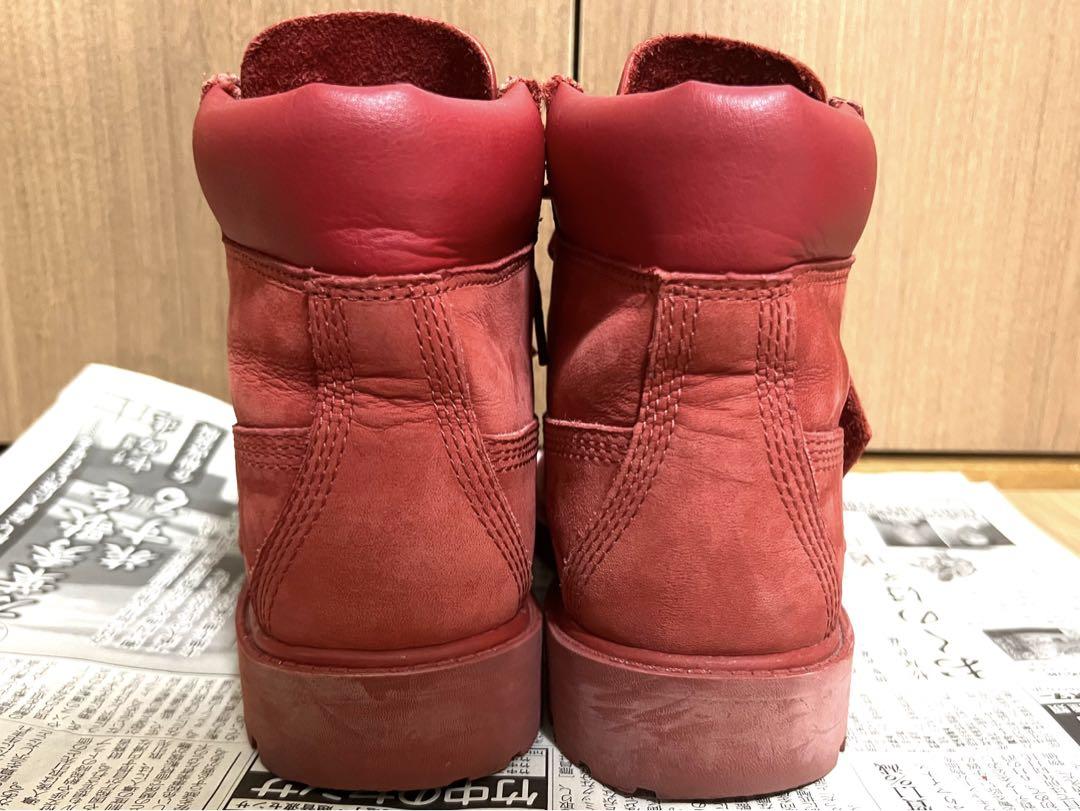 【最終値下げ】【美品】ティンバーランド 22.5 レッド 最終値下げ】【美品】ティンバーランド 22.5 レッド 靴