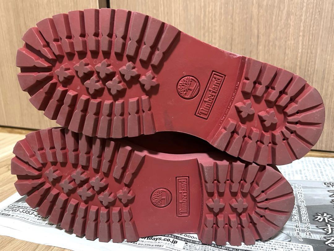 【最終値下げ】【美品】ティンバーランド 22.5 レッド 最終値下げ】【美品】ティンバーランド 22.5 レッド 靴