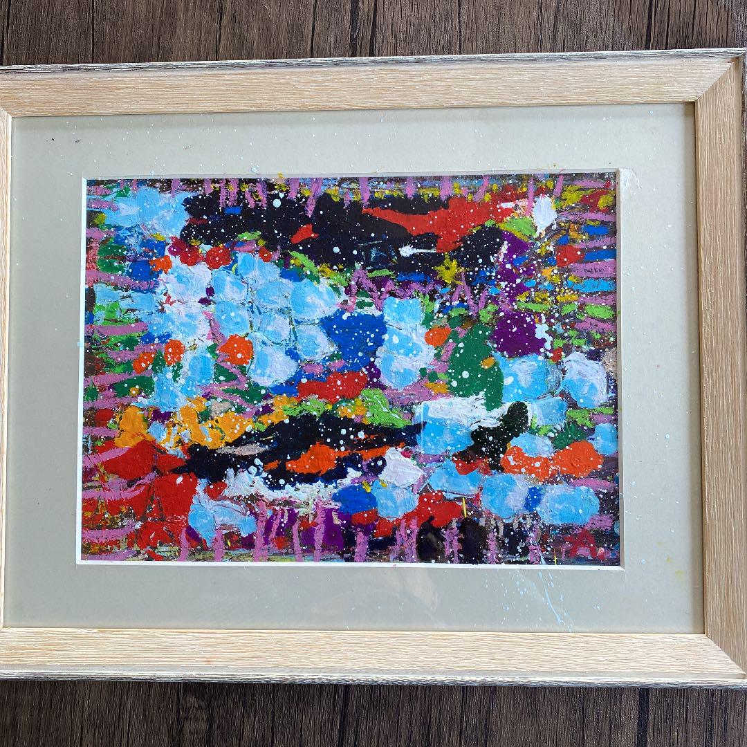 ⭐️アクリル画 世界にひとつ⭐️額付き 新作随時アップ中 ⭐️アクリル画 世界にひとつ⭐️額付き 絵画/タペストリ