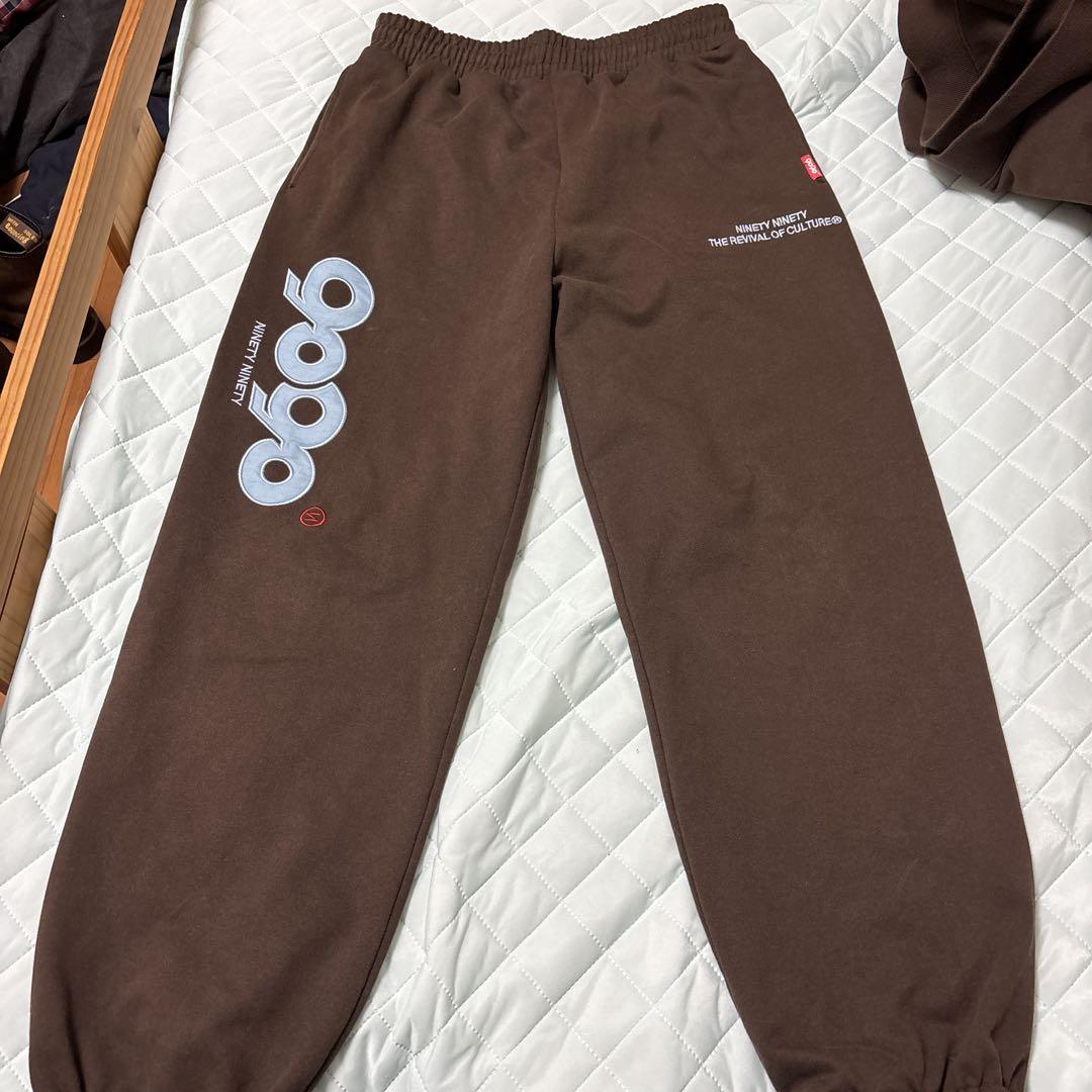 9090ブラウン スウェットセットアップ