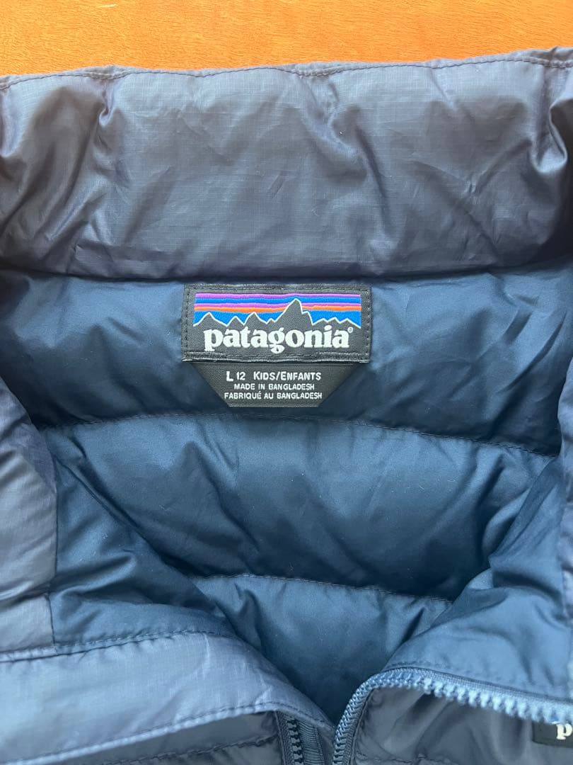 続々入荷中! Patagonia キッズ ダウン セーター L 12 ネイビー 150cm150cm patagonia