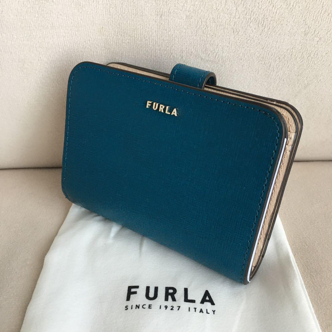 新品 FURLA フルラ 定価29,700円 バビロンS ブルーベージュ 財布