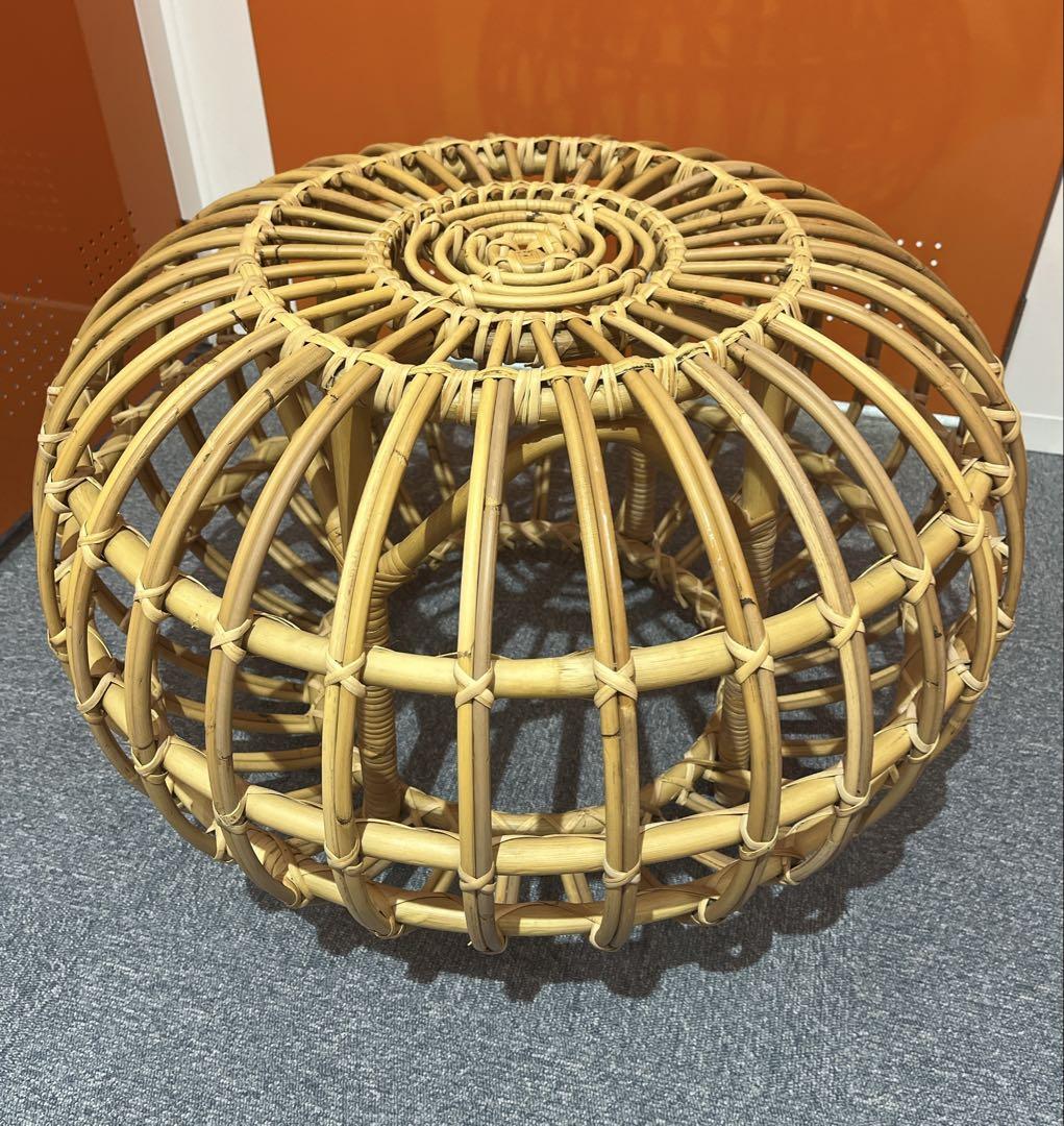 Sika Design L Franco Albini ラタンオットマン L