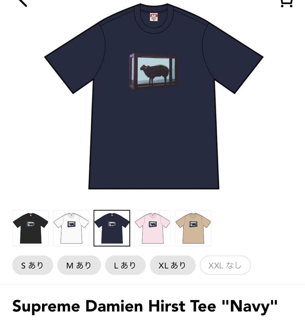 Tシャツ・カットソー Supreme x Damien Hirst T-Shirt Navy Buy Supreme x Damien Hirst Tee 'Navy' - SS25T5 NAVY | GOAT