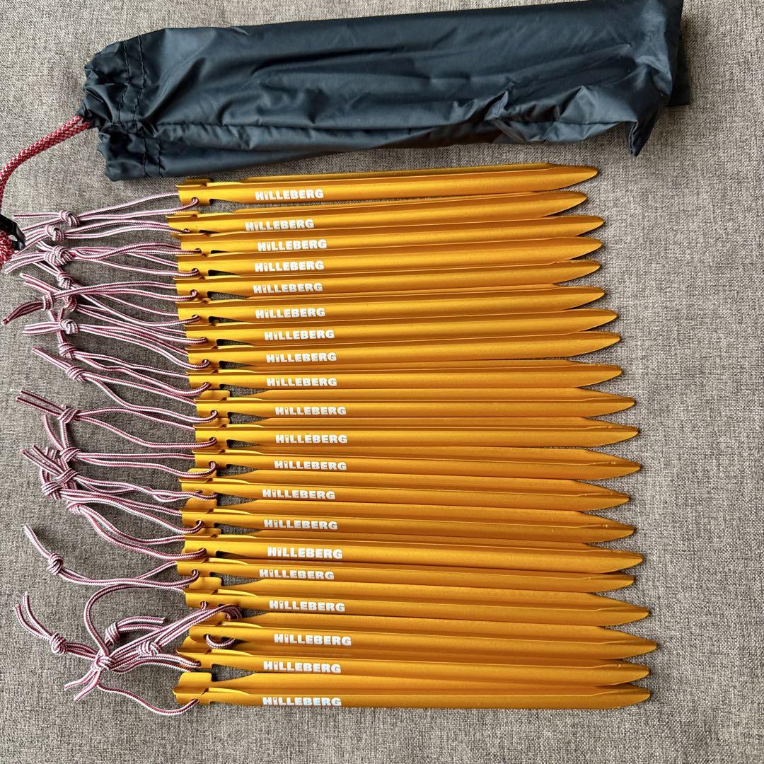 新品 hilleberg ヒルバーグ Y peg Yペグ 20本セット ③