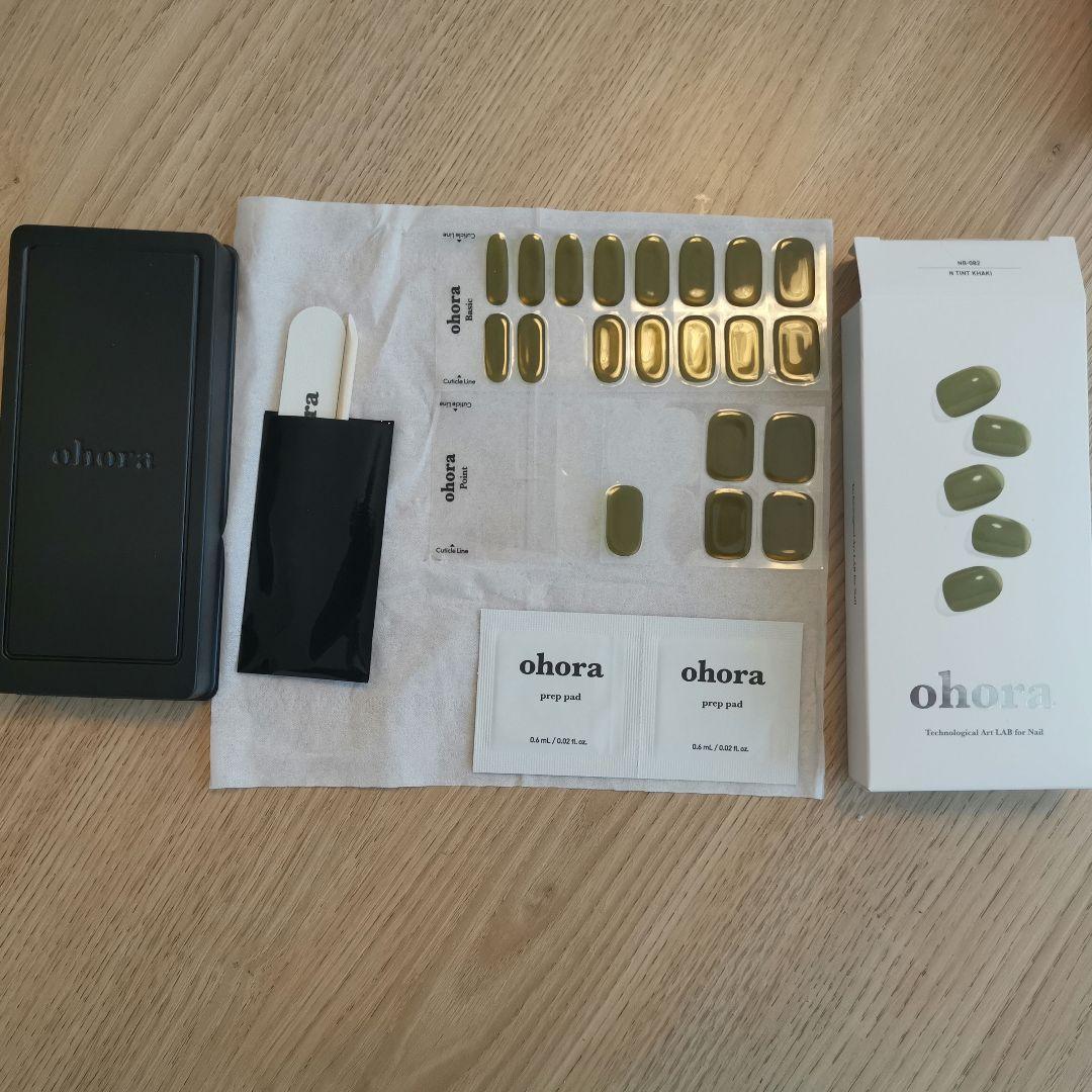 【美品】ohora ネイルシールセット 10箱 LEDライト付き
