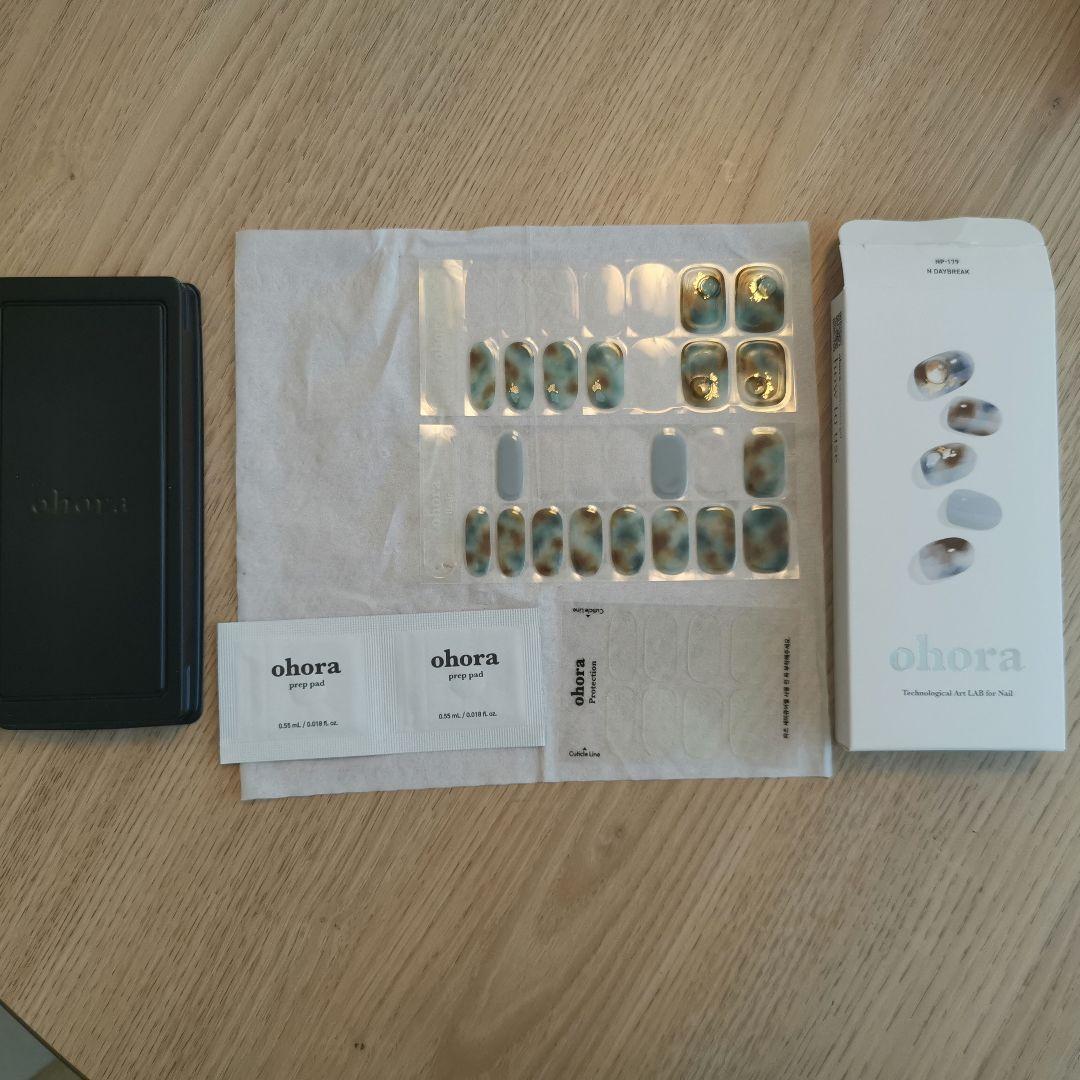 【美品】ohora ネイルシールセット 10箱 LEDライト付き