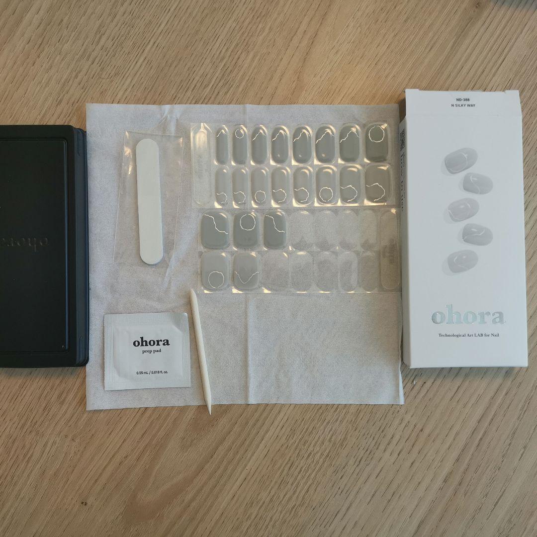 【美品】ohora ネイルシールセット 10箱 LEDライト付き