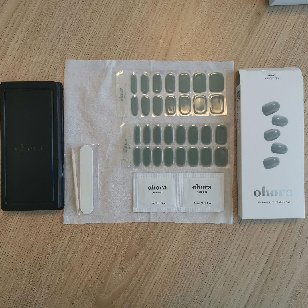 【美品】ohora ネイルシールセット 10箱 LEDライト付き