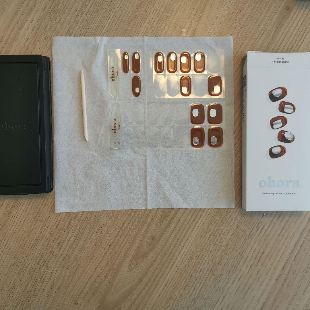 【美品】ohora ネイルシールセット 10箱 LEDライト付き