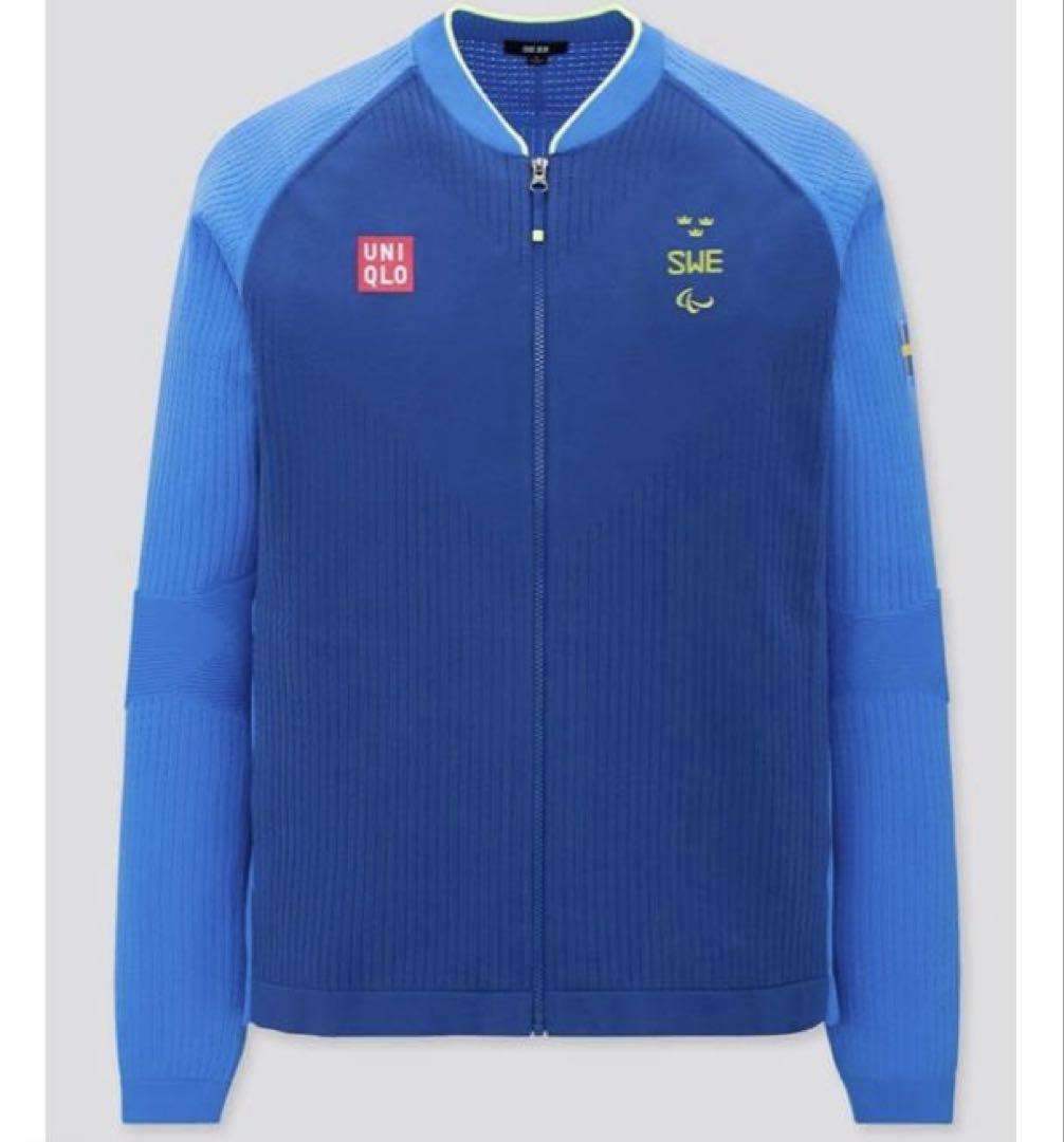 激レア　希少⭕️Uniqlo スウェーデン ニットジャケット　パラリンピック　選手 激レア 希少⭕️Uniqlo スウェーデン ニットジャケット
