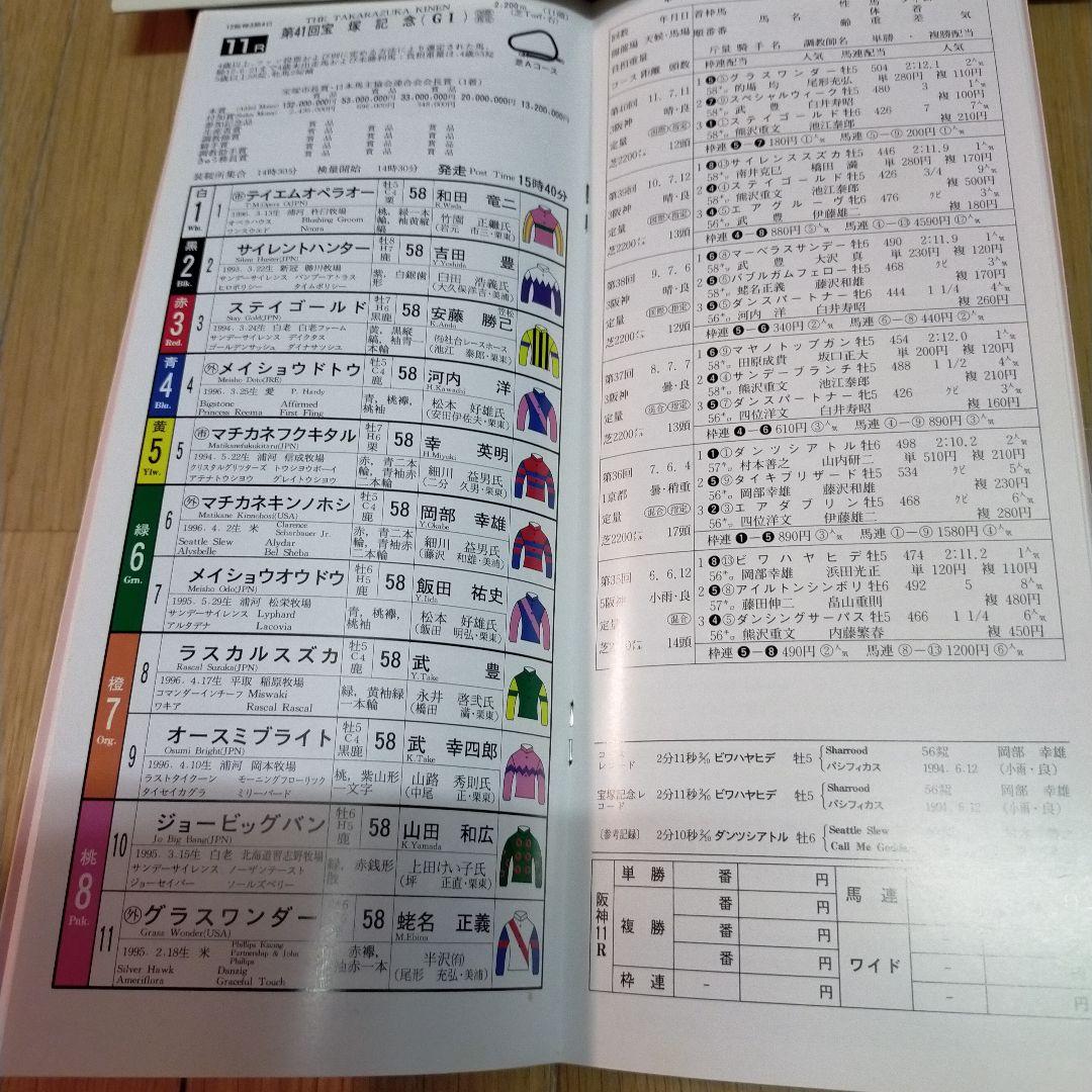 当社の ☆JRA☆レーシングプログラム☆2000年宝塚記念 メルカリ - コレクション