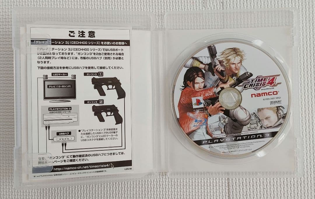 PS3用 タイムクライシス4 ガンコン3×2個目立った傷や汚れなし UP786_INFO