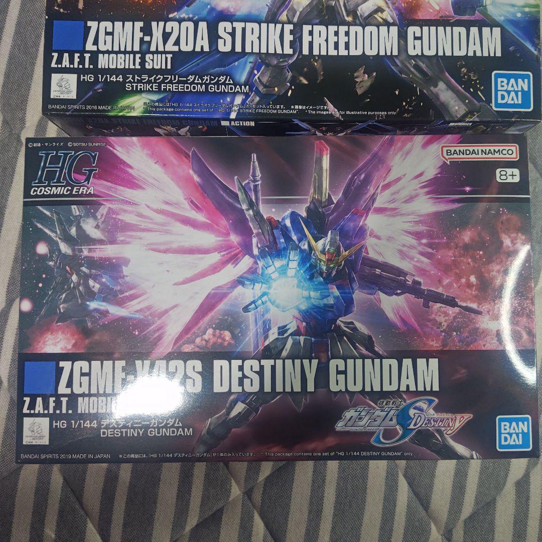 ガンプラ HG ストライクフリーダムガンダム & デスティニー