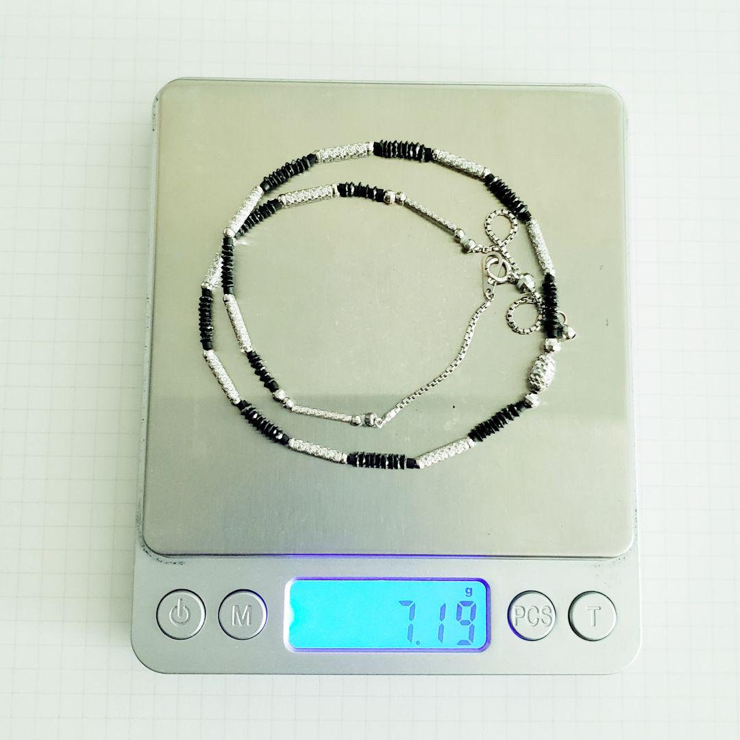 【在庫あり】 K18WG ブラックダイヤモンド ネックレスアウ 約7.1g 10.04ct アクセサリー