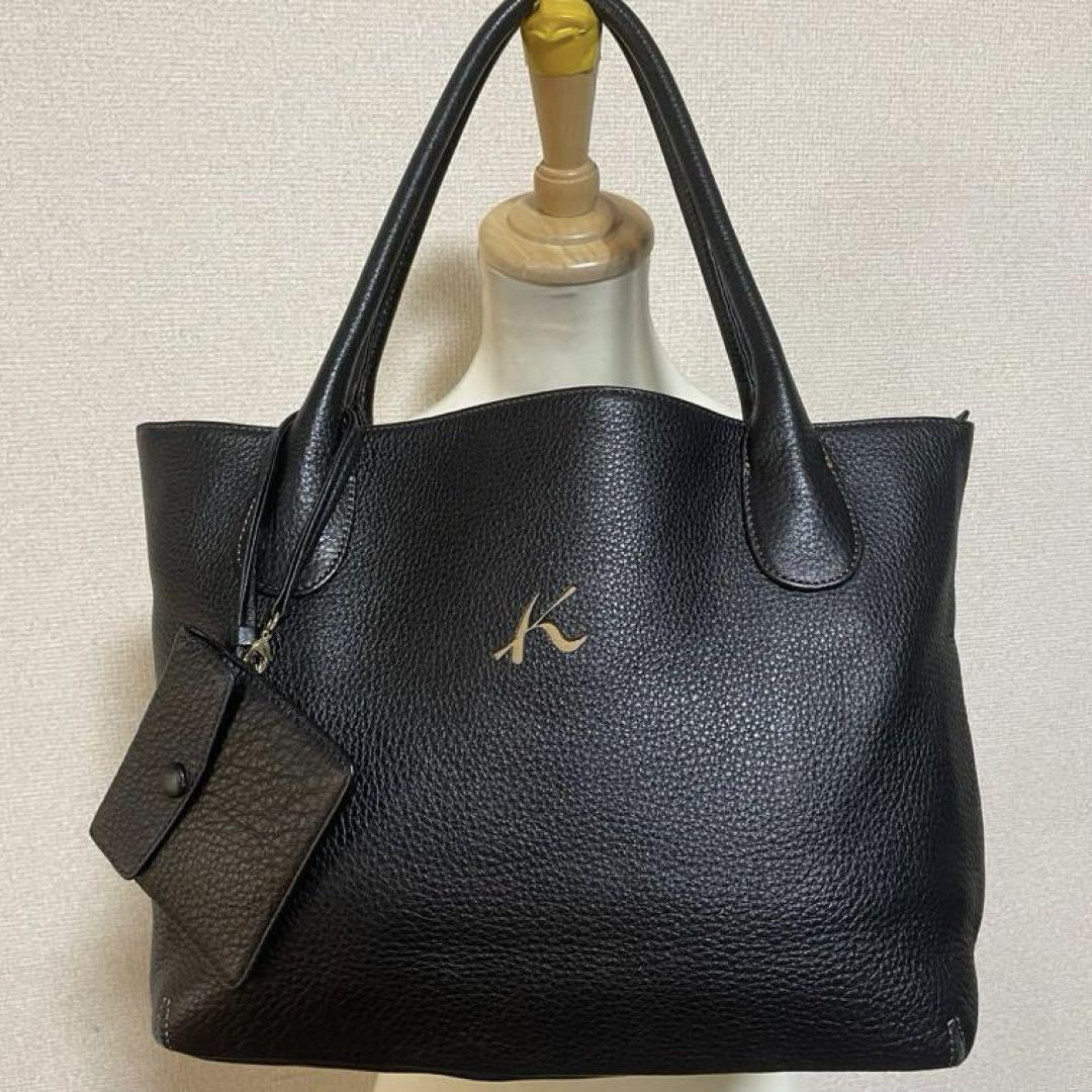 ☆完売品☆ Kitamura キタムラ ポーチ付き トート型 レザーバッグ