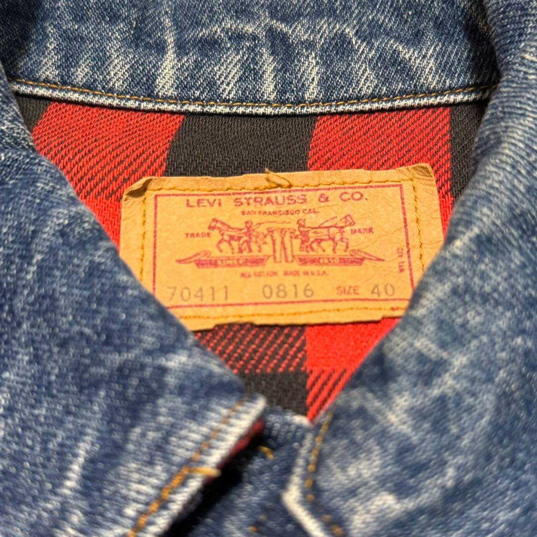 ジャケット・アウター 80s Levi's 70411 Denim jacket BLUE 40