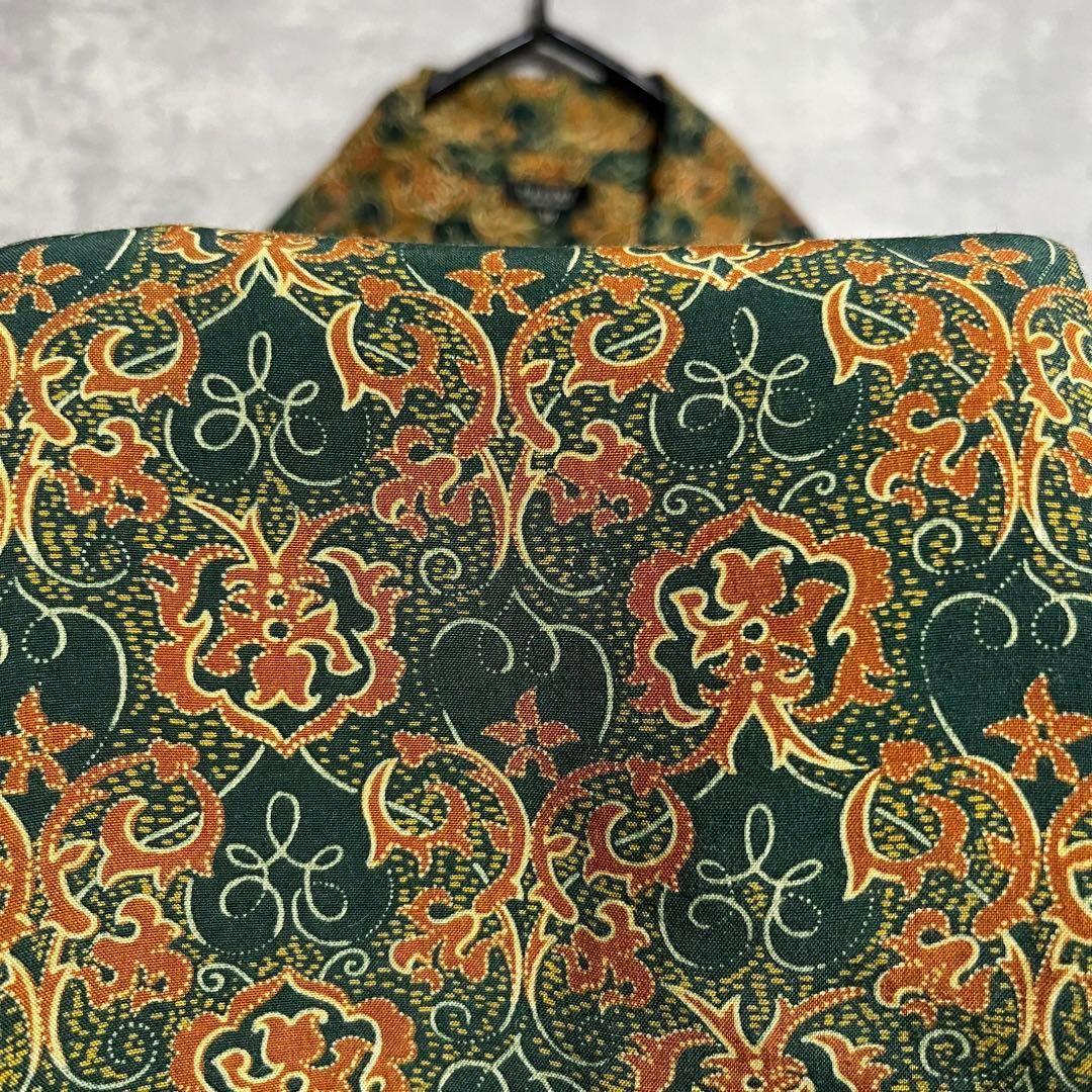 No.1635 VINTAGE ヴィンテージ 古着 総柄シャツ 半袖 レーヨン