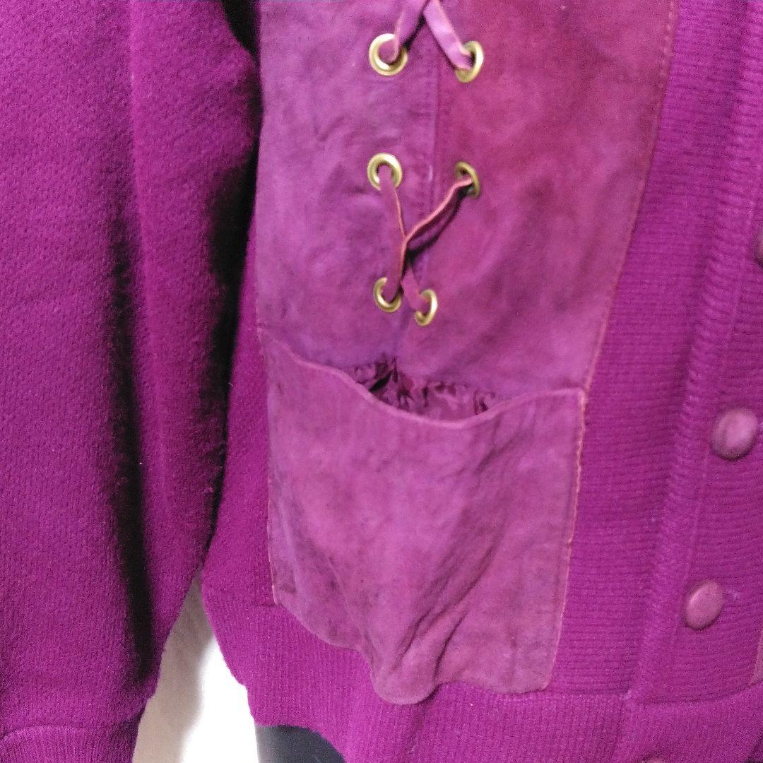 Aristocrat KNITWEAR レースアップ カーディガン vtg